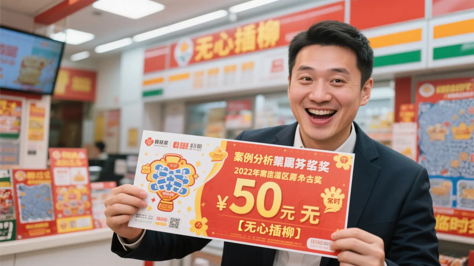 年轻小伙喜中福彩百万大奖现场狂欢：平时很少购彩