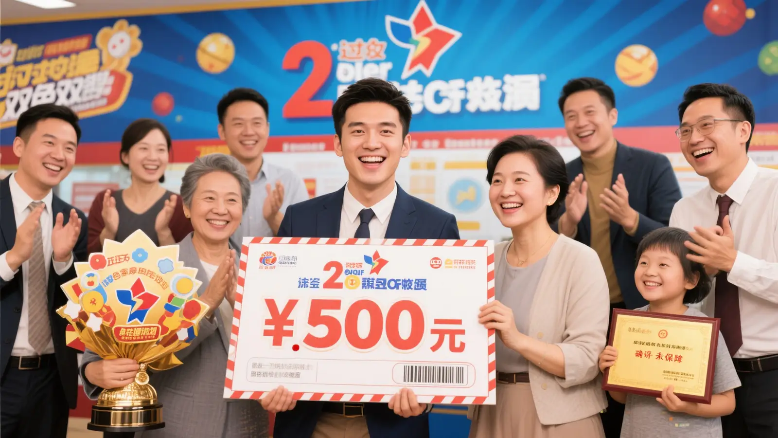 男子喜中双色球584万，兑奖后计划购车并探望父母
