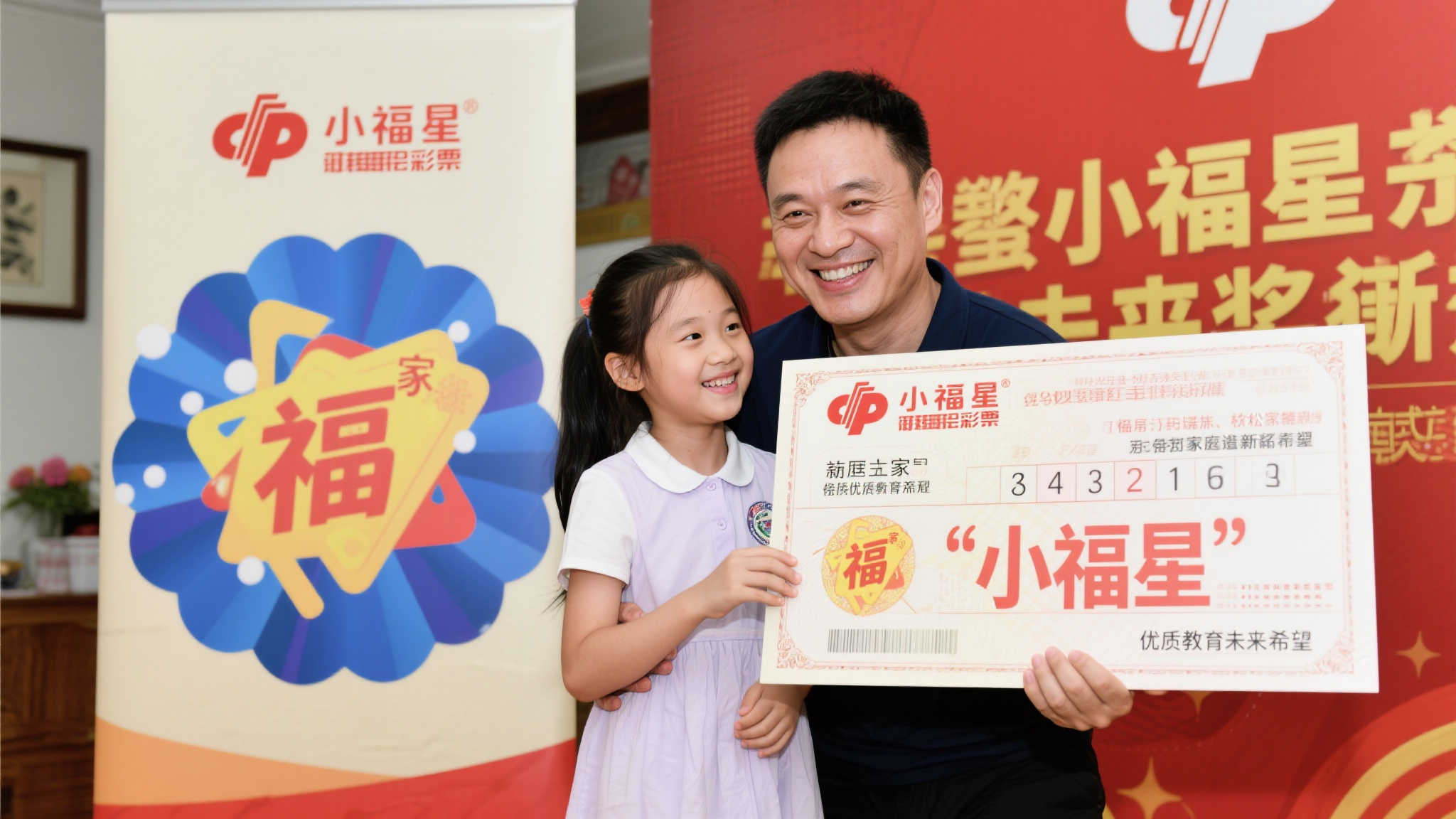 男子凭胆拖小复式揽大乐透1113万：女儿带来好运